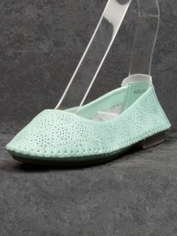 07-PDXL49-2 GREEN Балетки (натуральная кожа)