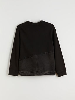 Bisiklet Yaka Oversize Kad?n Sweatshirt
