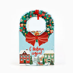 Коробка подарочная новогодняя складная С Новым годом 18?30?7 см