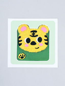 Вышивка по фетру "Тигр"