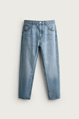 JEANS SLIM CROPPED FIT / Azul claro - Zara фото 3