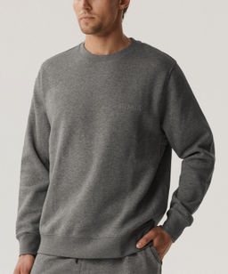 ATLANTIC HMT-002 Свитшот мужской French Terry темно-серый меланж