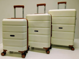 Набор из 3-х чемоданов 11192 Молочный