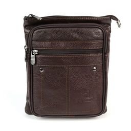 Мужская кожаная сумка F1103 Браун - Dff фото 2