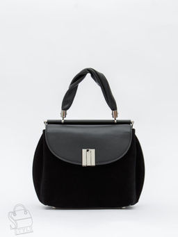 Сумка женская кожаная 1109M black Polina&Eiterou