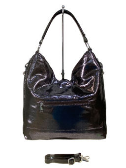 Женская сумка из искусственной кожи, цвет шоколад