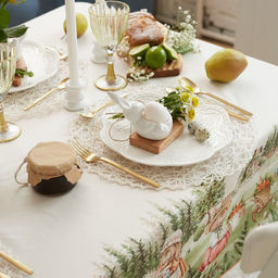 Скатерть «Этель. Кроличья ферма», 149×110 см, 100% хлопок, саржа 190 г/м²