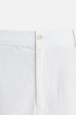 COTTON/LINEN BERMUDA SHORTS - Zara фото 9
