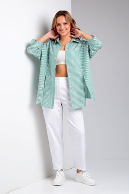 Костюм Liona Style 898 зеленая полоска