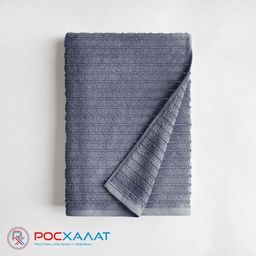 Полотенце махровое жаккардовое серое ПА-35 (84) 50х90