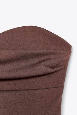TEXTURED BANDEAU TOP - Zara фото 16