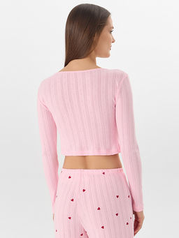 Жакет домашний женский укороченный розовый - Mark formelle фото 2