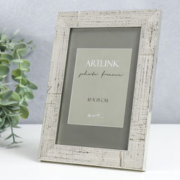 Фоторамка для фото 10×15 см Marta, пластик, серебро