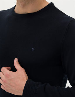 Lacivert Slim Fit Bisiklet Yaka Basic Triko Kazak - Pierre cardin фото 7