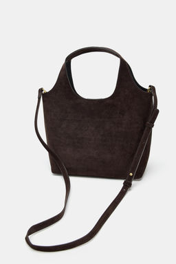 LEATHER MINI TOTE BAG - Zara фото 4