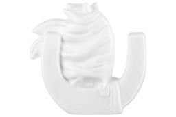 Фигурка декоративная 9*3*8,5 см Лошадь и подкова белая с золотом, фарфор - Elan gallery фото 4