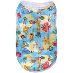 Цена за 2 шт. Майка для кошек и собак мелких пород "БРО на стиле", пляжная вечеринка, размер S (длина спинки 26см, объем груди 32см, от 2 до 4кг)