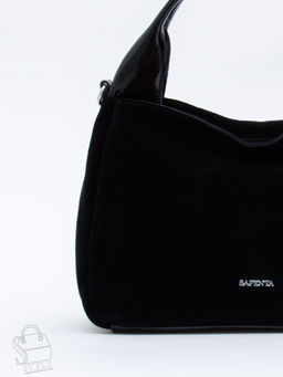 Сумка женская кожаная 92107MSS black Velina Fabbiano-Safenta