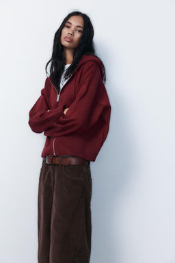 KNIT CARDIGAN WITH HOOD - Zara фото 10