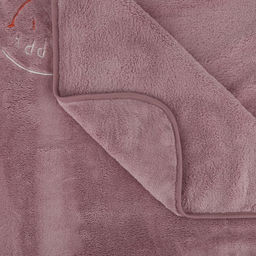 Полотенце из микрофибры "Счастливчик" 70х140см, полиэстер 100%, с вышивкой "Be happy", сиреневый (Китай)