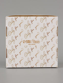 Цена за 5 шт. Коробка подарочная самосборная с окном Only for you, 11.5×11.5×3 см