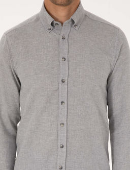 Gri Slim Fit Uzun Kollu G_mlek