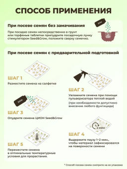 ЦИОН Сид энд Гроу (Стимулятор для проращивания семян), 50 гр