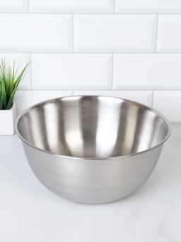 Чаша-салатник 3 л металл 25 см высота 11 см / S-102 /уп 100/ 0,268 - Галеонтрейд фото 2