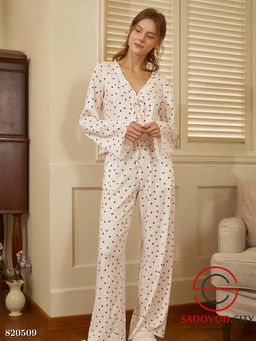 Пижама женская с сердечками