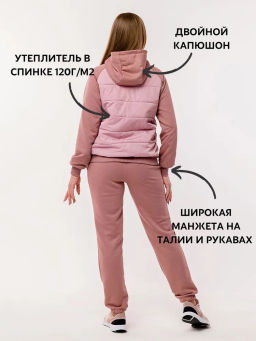 RODOS Спортивный костюм женский осень/весна М-276 Какао фото 59