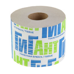 Цена за 18 шт. Туалетная бумага «Снежок - Гигант», с втулкой, 1 слой, 65 метров