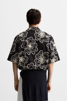 TEXTURED EMBROIDERY SHIRT
