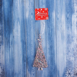 Цена за 2 шт. Ёлочная игрушка Зимнее волшебство. Елочка воздушная, 135.5 см, сиреневый перелив фото 8