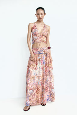 Top halter con cintura fruncida - H&m фото 4