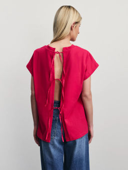 Футболка с бантиками на спине / Zarina фото 6