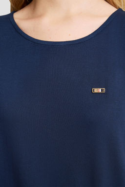 Kad_n Lacivert Bisiklet Yaka Basic Ti__rt - U.s. polo assn фото 7