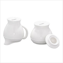 Набор сервировочный Magistro Crotone, 2 предмета: молочник 300 мл, сахарница 300 мл, фарфор, белый  фото 4