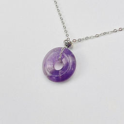 Кулон из Аметиста на цепочке 45 см +