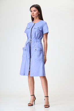 Платье ANELLI 1272 голубой  фото 7