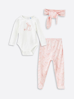 Bambi Bask?l? Uzun Kollu K?z Bebek Hastane ??k?? Seti