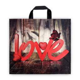 Цена за 50 шт. Пакет «О любви», полиэтиленовый с петлевой ручкой, 37×34 см, 70 мкм