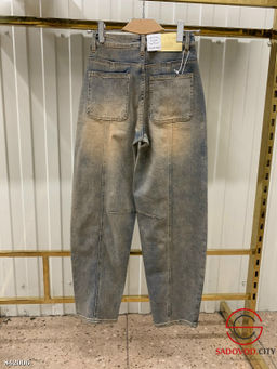 Джинсы багги с высокой посадкой