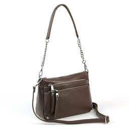 Женская кожаная сумка 1533-С Хаки