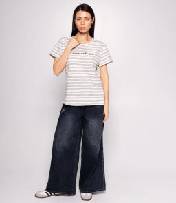 Футболка #КТ9102 (1), чёрный, белый