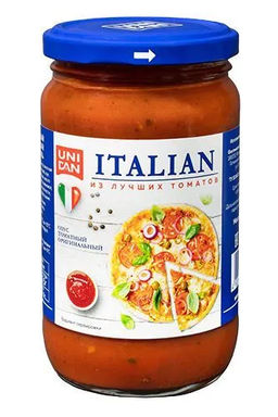 Соус томатный Итальянский с ароматными травами UNI DAN 350г ст/б  фото 2