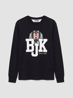 Bisiklet Yaka Be?ikta? Bask?l? Erkek ?ocuk Pijama Tak?m