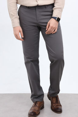 Gri Erkek Gabardin Dokulu Kumas Pantolon TMNAW26PL00026