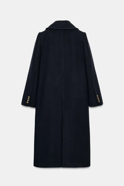 LONG WOOL BLEND COAT ZW COLLECTION - Zara фото 4