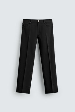 PANTAL?N FLARE FIT ESTRUCTURA / Negro - Zara фото 7