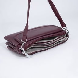 Сумка кросс-боди на молнии, цвет бордовый - Simaland фото 7